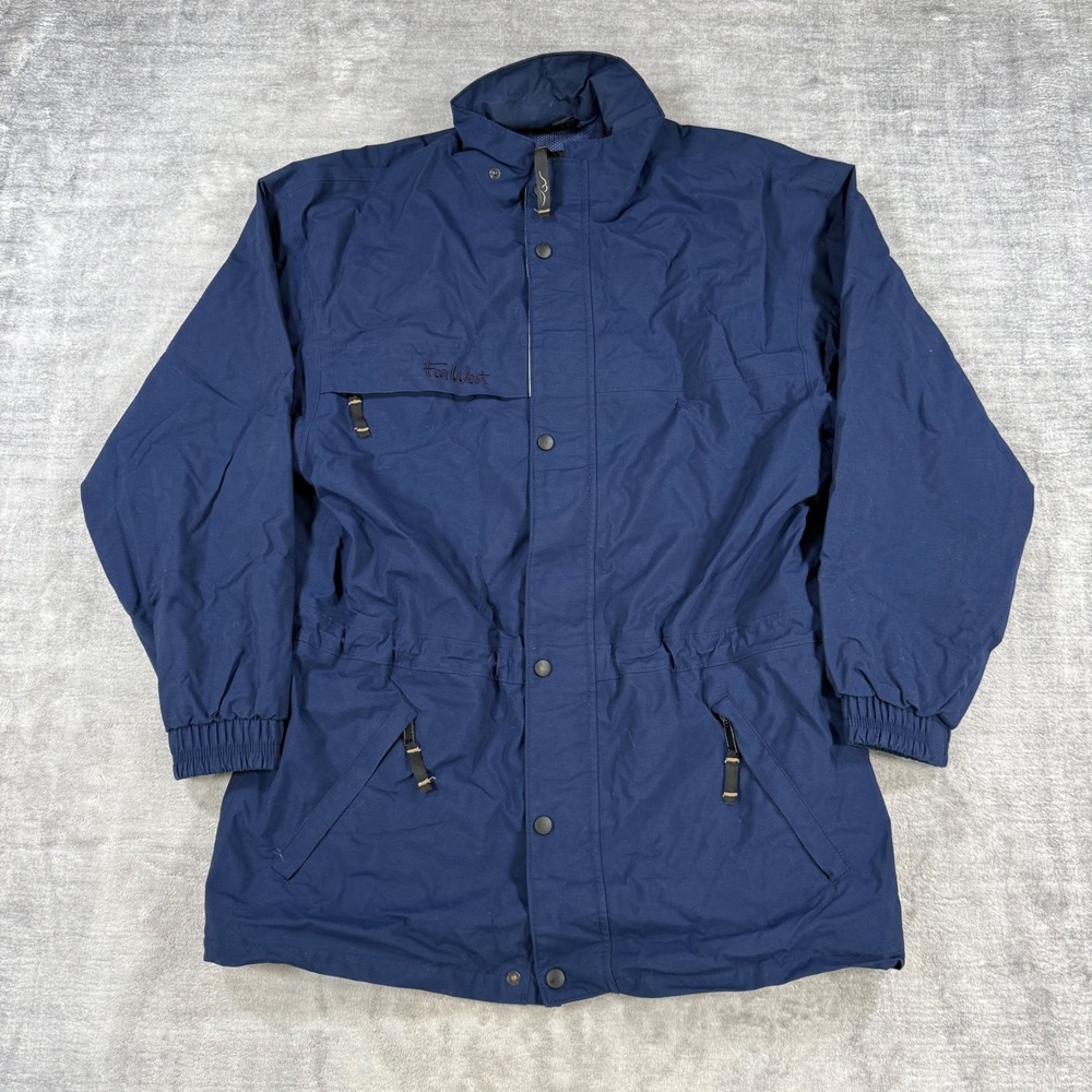 Vintage Far West Jacket Mens Medium Blue Gore Tex Mountain Parka 90s Canada